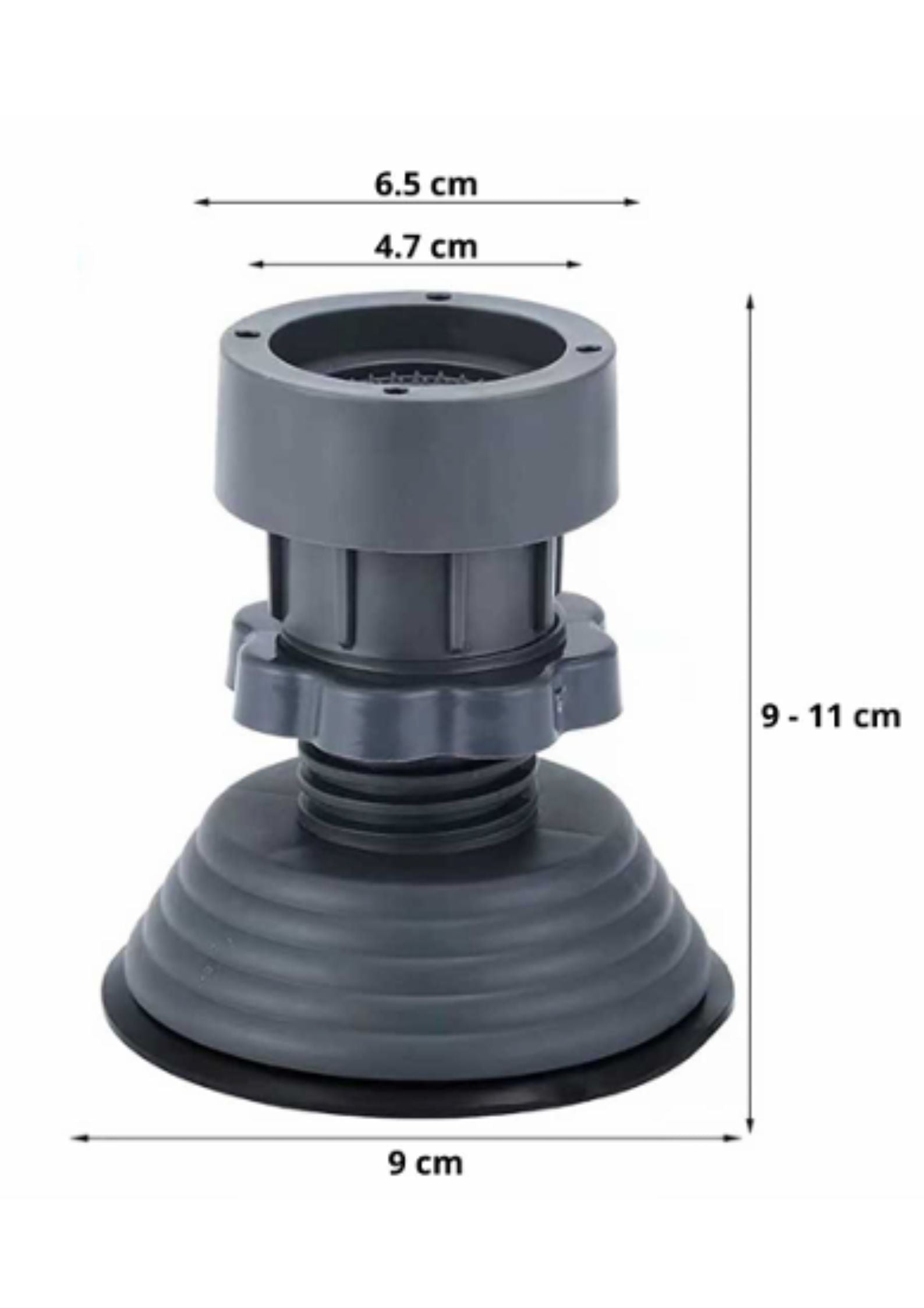 brothertree Heavy-Duty| Anti Vibration Pads for Washing Machine| Noise-Cancelling Rubber | Height-Adjustable | Set of 4 Pcs (H2: Washing machine anti vibration pads 4 pcs set)