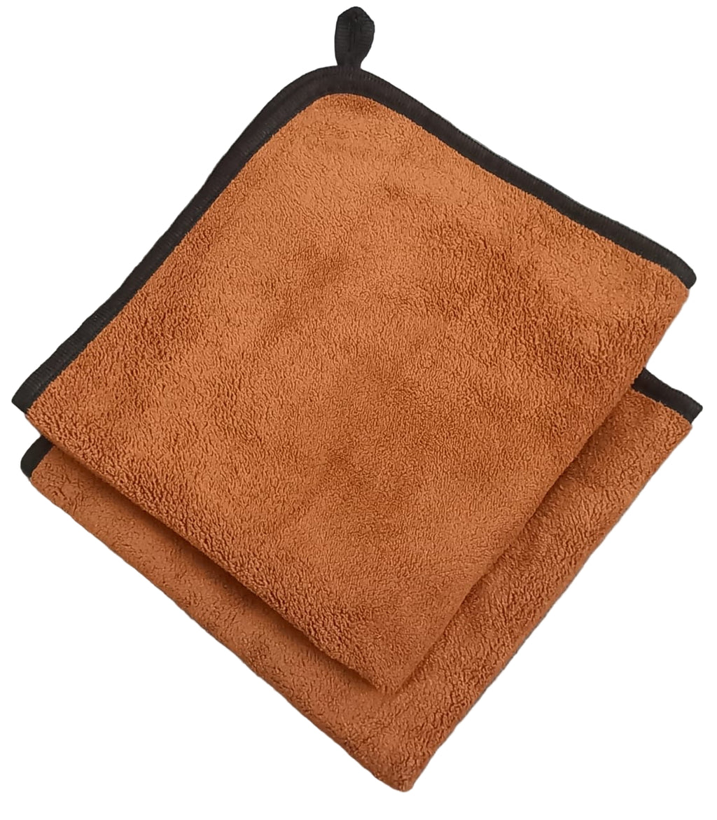 500 GSM Premium Microfier Cloth (40x40 cm) – Soft Pack of 2