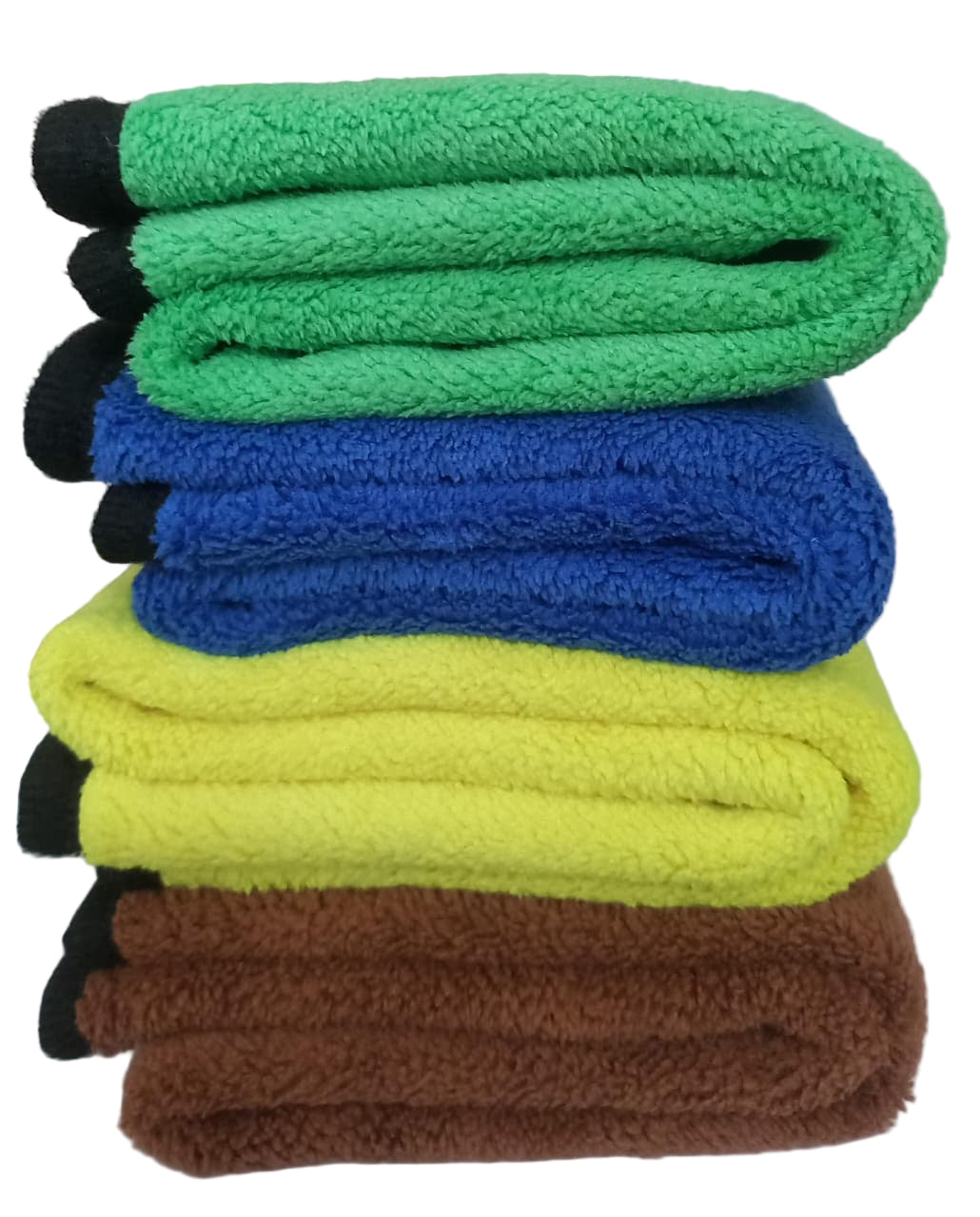 BrotherTree 500 GSM Premium Microfiber Cloth (40x40 cm) – Soft Pack of 4