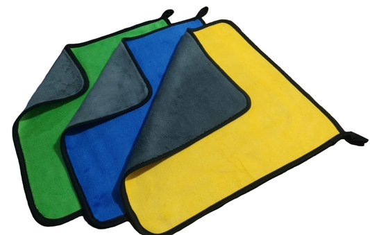 500 GSM Premium Microfiber Cloth (40x40 cm) – Soft Pack of 3